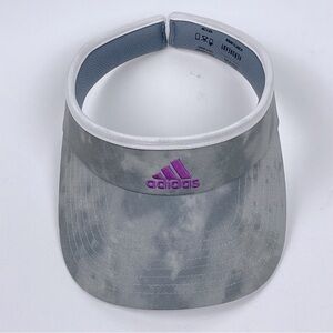 Adidas Women's Gray Marbled Lightweight Match 2 Visor One Size; Tennis, Golf
